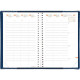 AGENDA SEMAINIER TIME&LIFE 16X24CM BLEU MÉTAL 13 mois de Décembre à Décembre. La semaine sur 2 pages