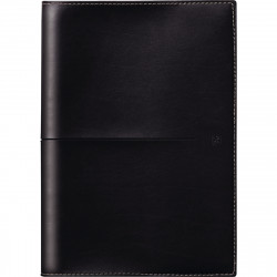 AGENDA SEMAINIER VOYAGE 21X29,7CM SPIRALE NOIR 12 mois de Janvier à Décembre . La semaine sur 2 pages