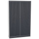 ARMOIRE A RIDEAUX H198 L120 P43 ANTHRACITE  4 TABLETTES