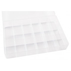 BOITE DE RANGEMENT PP 17 COMPARTIMENT TRANSPARENT