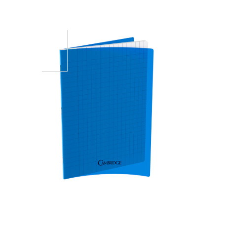 CAHIER POLYPRO BLEU 21x29,7 80G 96 PAGES SEYES CAMBRIDGE