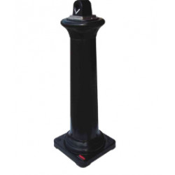 CENDRIER SUR BASE GROUNDSKEEPER TUSCAN NOIR ROND