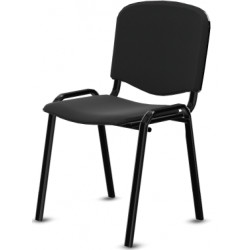 CHAISE ANTHRA+ STRUCTURE4 PIEDS NOIR- TISSU NOIR