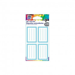 ETIQUETTES AUTOCOLLANTES D IDENTIFICATION PQT24 36 X 56 MM BLEUES 570015