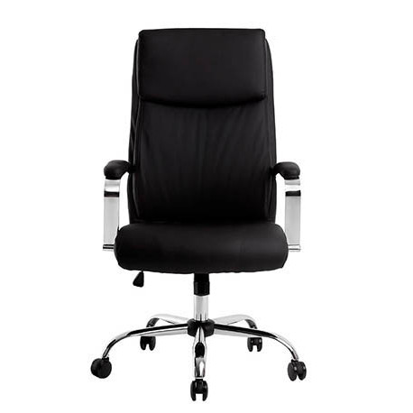 FAUTEUIL DE DIRECTION BUREAU TISSU NOIR DOSSIER REGLABLE +