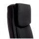 FAUTEUIL DE DIRECTION BUREAU TISSU NOIR DOSSIER REGLABLE +