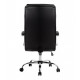FAUTEUIL DE DIRECTION BUREAU TISSU NOIR DOSSIER REGLABLE +