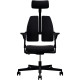 FAUTEUIL XILIUM DUO BACK NOIR SYNCHRONE HT GAMME PROF.ASS.REGL.DOSS.BLOC.5 POSIT.ROUL.AUTOFR.ACC.3D INCLUS 110KG CERT.GS