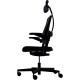 FAUTEUIL XILIUM DUO BACK NOIR SYNCHRONE HT GAMME PROF.ASS.REGL.DOSS.BLOC.5 POSIT.ROUL.AUTOFR.ACC.3D INCLUS 110KG CERT.GS