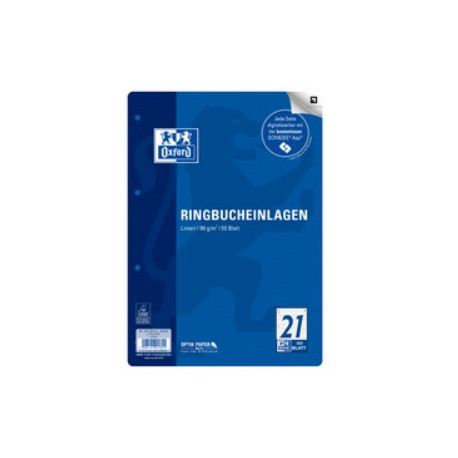 FEUILLETS MOBILES LOT DE 100 PAGES A4 LIGNE 90G PERF 4 TROUS