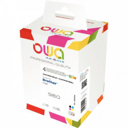 LC980 NCMJ 4 CART P/BROTHER  14 m +3 x 9 ml OWA