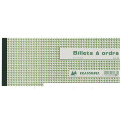 LOT X10 BILLET A ORDRE 10.1X21CM EN CARNET A SOUCHE DE 50FEUILLETS