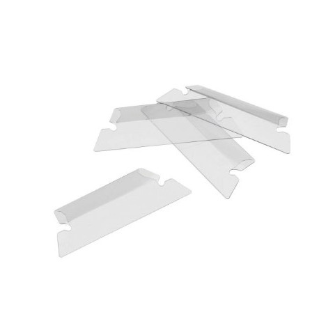 LOT X25 PORTE ETIQUETTE LARGEUR 50MM TRANSPARENT EUROFLEX