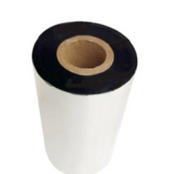 LOT X 5 RUBAN TRANSFERT THERMIQUE NOIR, CIRE, 110MMX300M P/ZEBRA ZT411 (02300BK11030)