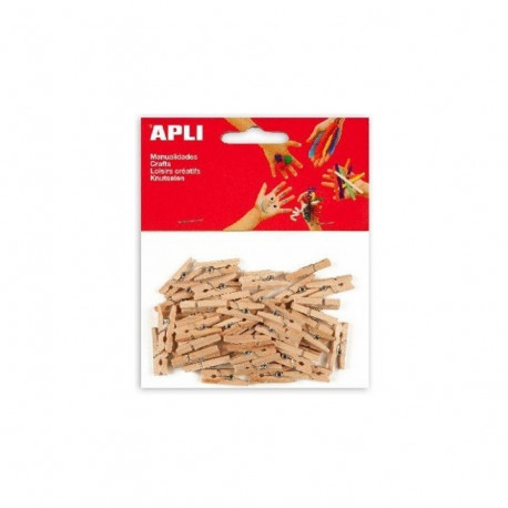 MINI PINCES 25 x 3 MM NATUREL AGIPA 013478 PQT45