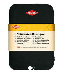 NECESSAIRE DE COUTURE 100 PIECES DANS ETUI NOIR
