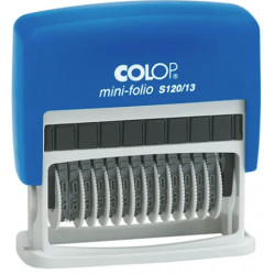 NUMEROTEUR A ENCRAGE SEPARE 13 BANDES CARACTERES HT 4MM - COLOP S120/13