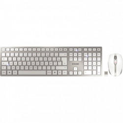 PACK CLAVIER ET SOURIS SANS FIL RECHARGEABLES  CHERRY DW9000 COULEUR GRIS