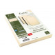 PAQUET A3  DE 100 COUVERTURES GRAIN CUIR IVOIRE 270G