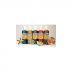 PEINTURE PAILLETEE 5 FLACONS 250ML ASS.