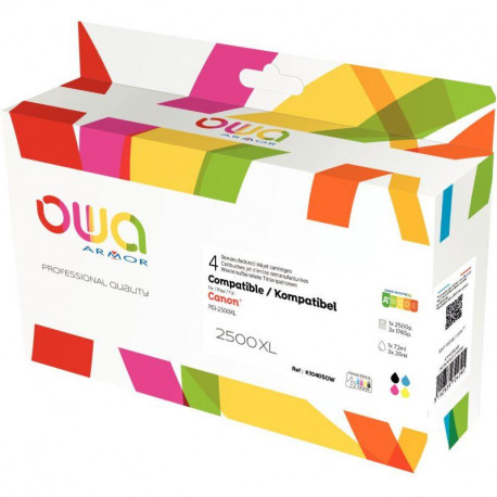 PGI2500XL 4CART.NCMY P/CANON 132ML CART.J.ENC. OWA