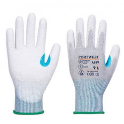 PQT X12 GANTS ANTI COUPURES PU ESD NIVEAU C