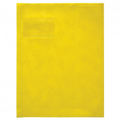 PROTEGE-CAHIER 17X22 SANS RABATS PVC 9/100 OPAQUE JAUNE x 25 INTROPA 10020548