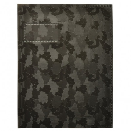 PROTEGE-CAHIER 17X22 SANS RABATS PVC 9/100 OPAQUE NOIR X 25 INTROPA 100205490