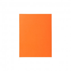 PROTEGE-CAHIER 17X22 SANS RABATS PVC 9/100 OPAQUE ORANGE x 25 INTROPA 1002054