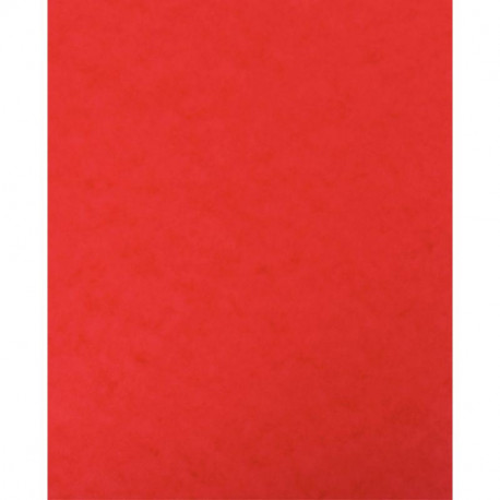 PROTÈGE-CAHIER 2 GRANDS RABATS  FORMAT 18 X 22 CM CARTE LUSTRÉE COLORIS ROUGE