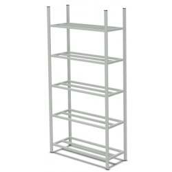 RAYONNAGE INDUST  5 TABLETTES DEPART L100 P35 H200 GALVANISÉ