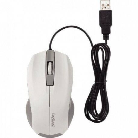 SOURIS FILAIRE OPTIQUE KEYOUEST EXPERT COULEUR BLANC