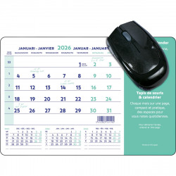 TAPIS DE SOURIS CALENDRIER 23X18cm 12p.