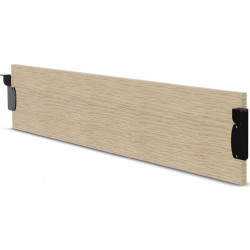 VDF MELA L149 x H30 / BUR. L160 - PIED ARCHE A1 NOIR METAL / CHENE FIL