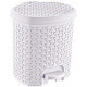 Poubelle cosmétique à pédale tjark 11,5 litres BLANCHE