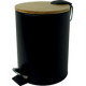 POUBELLE A PEDALE BAMBOO NOIRE 3 LITRES