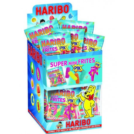 BONBONS HARIBO FRITES PIK BTE DE 30 SACHETS DE 40G