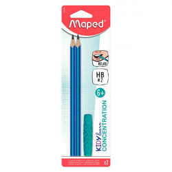 Blister de 2 crayons embout relax