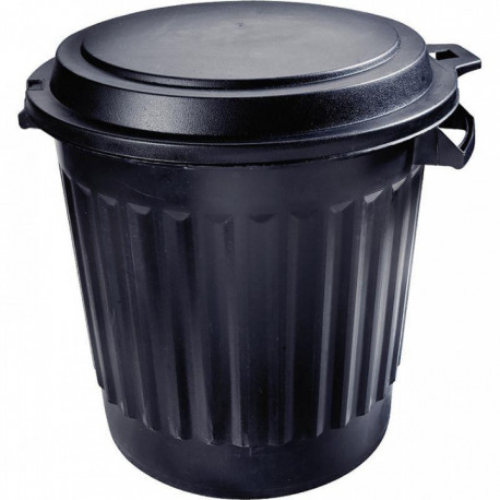 POUBELLE D'EXTÉRIEUR COUVERCLE VERROUILLABLE 75 LITRES