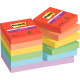 PAQUET DE 12 BLOCS NOTES SUPER STICKY POST-IT  90 FEUILLES  47,6 X 47,6 MM COLLECTION PLAYFUL
