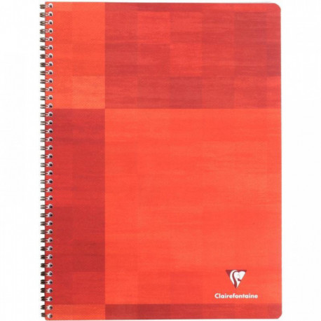 CAHIERSPIRALE A4+ 100P 90G Grands carreaux SEYES 24X32CM CLAIREFONTAINE PEFC - 100% recyclable - Fab France