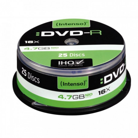 SPINDLE DE 25  DVD-R INTENSO 4,7 GO 16X