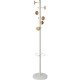 PORTEMANTEAU MUSIC BLANC ET BOIS 6 patères et 3 mini patères pour accrocher vêtements ou accessoires. Équipé d’un porte-paraplui
