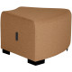 Pouf Hizia angulaire terre de sienne.H45 X P60 X L 75CM Modulable, revêtement tissu polyester. Assemblage facile et sans outil. 