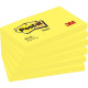BLOC REPSITIONNABLE 76X127 JAUNE NEON PQT6* 100F POST-IT 