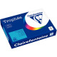 RAMETTE DE 500 FEUILLES DE PAPIER 80G DE FORMAT A4 BLEU TURQUOISE TROPHEE CLAIRE
