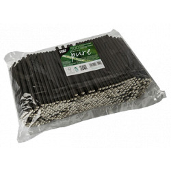 PAILLES EN PAPIER 150MM noires LOT DE 500