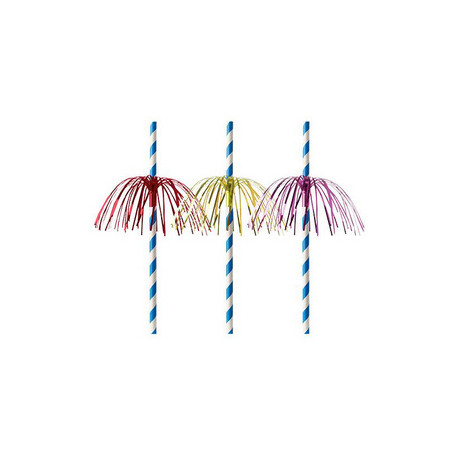 PAILLES EN PAPIER FEU D'ARTIFICE 200MM LOT DE 50