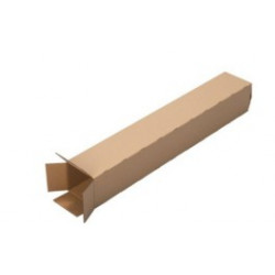 TUBE CARTON SIMPLE CANNELURE 100X12X12 PQT X25 BRUN
