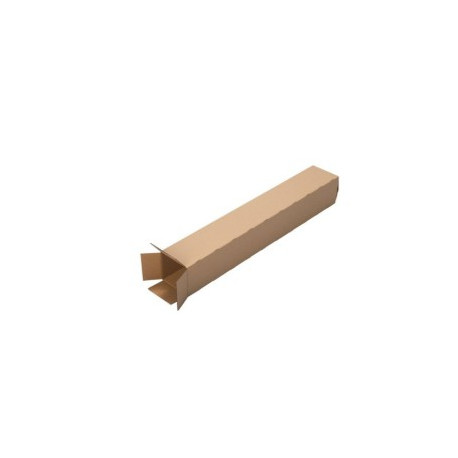TUBE CARTON SIMPLE CANNELURE 100X12X12 PQT X25 BRUN